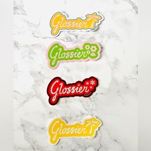 Set of Glossier Seasonal Stickers
